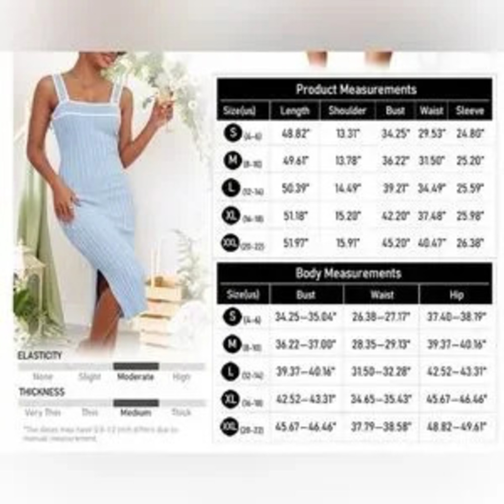 Bodycon Midi Sleeveless Striped Ribbed Knit Party Sweater Dress